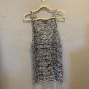 Vince Grey Crochet Tank | Medium